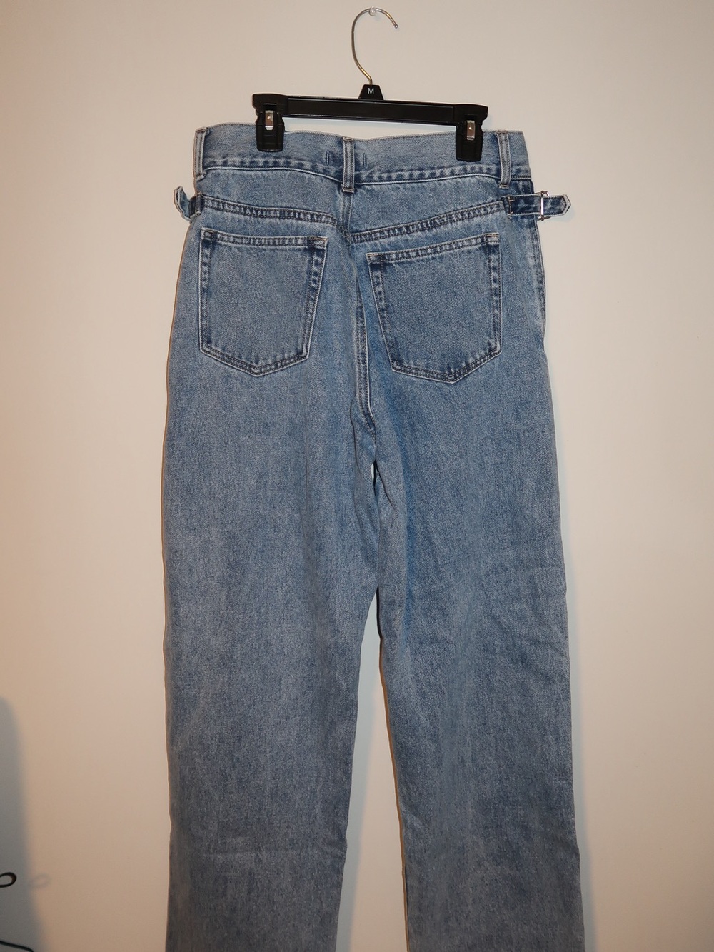Women's High-Waist Blue Jeans - Picture 2 of 3